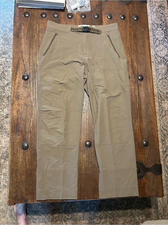 roscoe Other - Men's Tan Cargo Pants with Integrated Webbing Belt